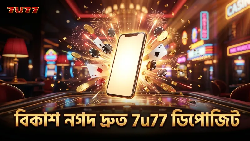 বিকাশ ও নগদ দিয়ে দ্রুত 7u77 ডিপোজিট সফলতা নিশ্চিত করে