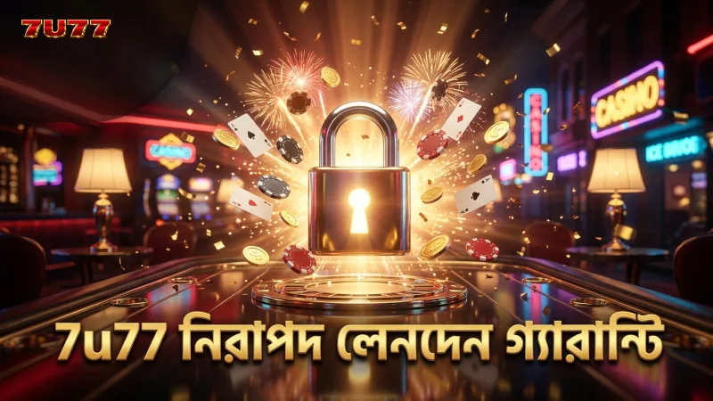 7u77 প্ল্যাটফর্মে নিরাপদ ও দ্রুত লেনদেন নিশ্চিত করে।