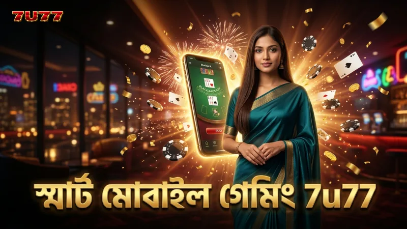 7u77 প্ল্যাটফর্মে মোবাইল থেকে দ্রুত ও সহজ গেমপ্লে উপভোগ।