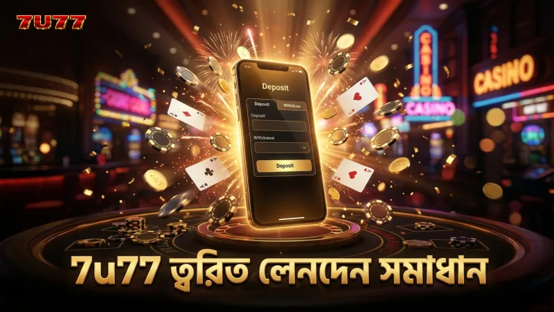 ডিপোজিট ও উইথড্রয়াল সমস্যার দ্রুত সমাধানে 7u77 এর কার্যকর পদ্ধতি