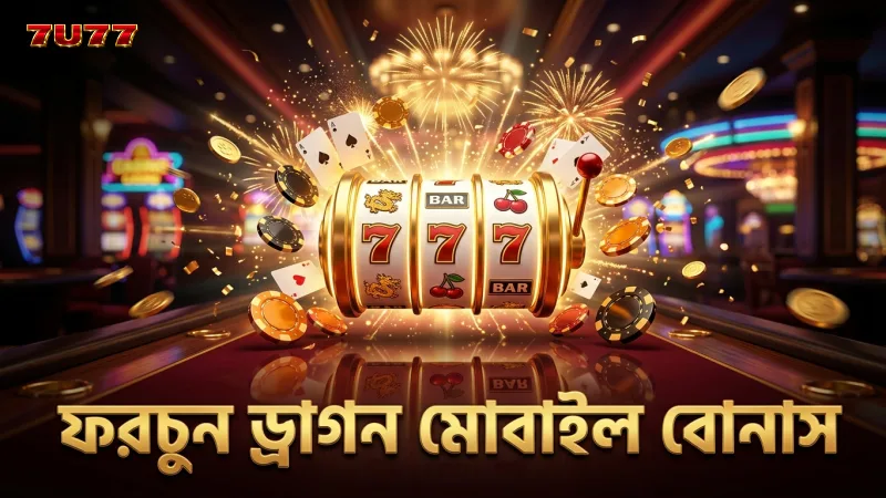 মোবাইল স্ক্রীনে ফরচুন ড্রাগনের বোনাস রিল ট্রিগার অপশন