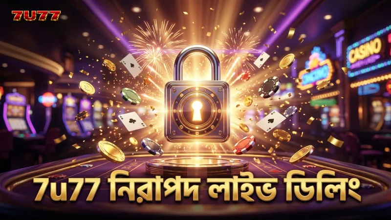 7u77-এ নিরাপদ ও বিশ্বাসযোগ্য লাইভ কার্ড ডিলিং প্রক্রিয়া।
