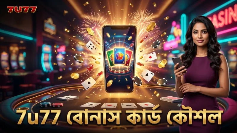 7u77 প্ল্যাটফর্মে বোনাস ও কার্ড ব্যবহারে সঠিক কৌশল।