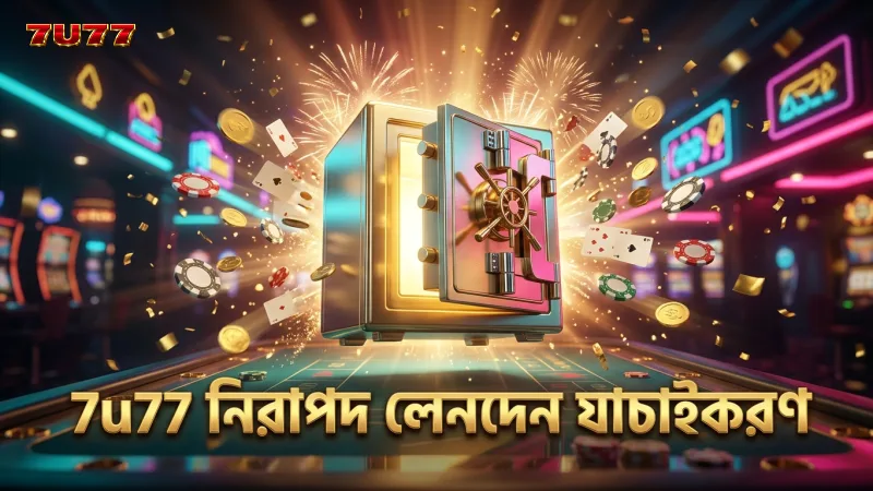 নিরাপদ লেনদেন ও যাচাইকরণ নিশ্চিত করে 7u77 বিশ্বস্ততা।